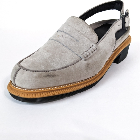Dr. Martens Romana Grey Suede Loafers - Picture 5 of 8